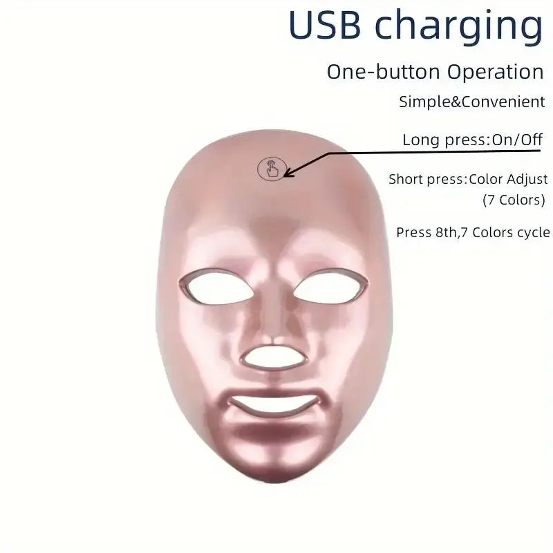 7 Color Led Facial Mask, Led Facial Skin Care Mask, Facial Beauty Devices for Women