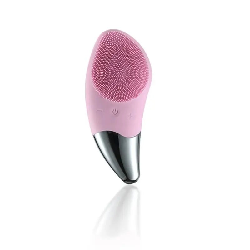 Rechargeable Silicone Skincare Facial Cleansing Brush, Smart Facial Cleaner Brush, Portable Electric Facial Scrubber, Facial Skin Care Tool for Women & Men, Comfort Facial Beauty Tool