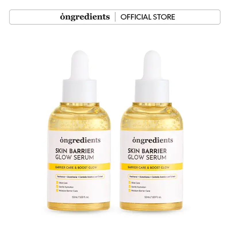 [Ongredients Official Shop] Skin Barrier Glow Serum - Gluta-Capsules Serum with Panthenol for Glassskin Care & Boost Glow 1.69 Fl. Oz. / 50Ml