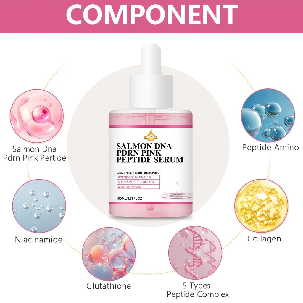 Salmon DNA Peptide Serum, Collagen Peptide Serum, Peptide Powerhouse Serum, Enhancing Serum, Booster Serum, Hydration Serum, Moisturizing Facial Serum, Hydrating Facial Essence, Face Lotion for Women & Men, Skin Care Product for Daily Use
