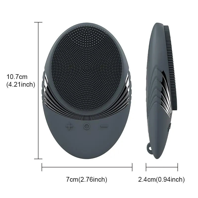 Electric Silicone Facial Cleansing Brush, USB Rechargeable Facial Massager, Facial Skin Care Tool for Men, Facial Cleansing Tools, Facial Cleaning Tool, Personal Care Appliances