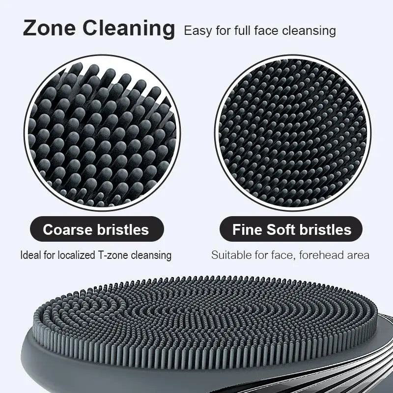 Electric Silicone Facial Cleansing Brush, USB Rechargeable Facial Massager, Facial Skin Care Tool for Men, Facial Cleansing Tools, Facial Cleaning Tool, Personal Care Appliances