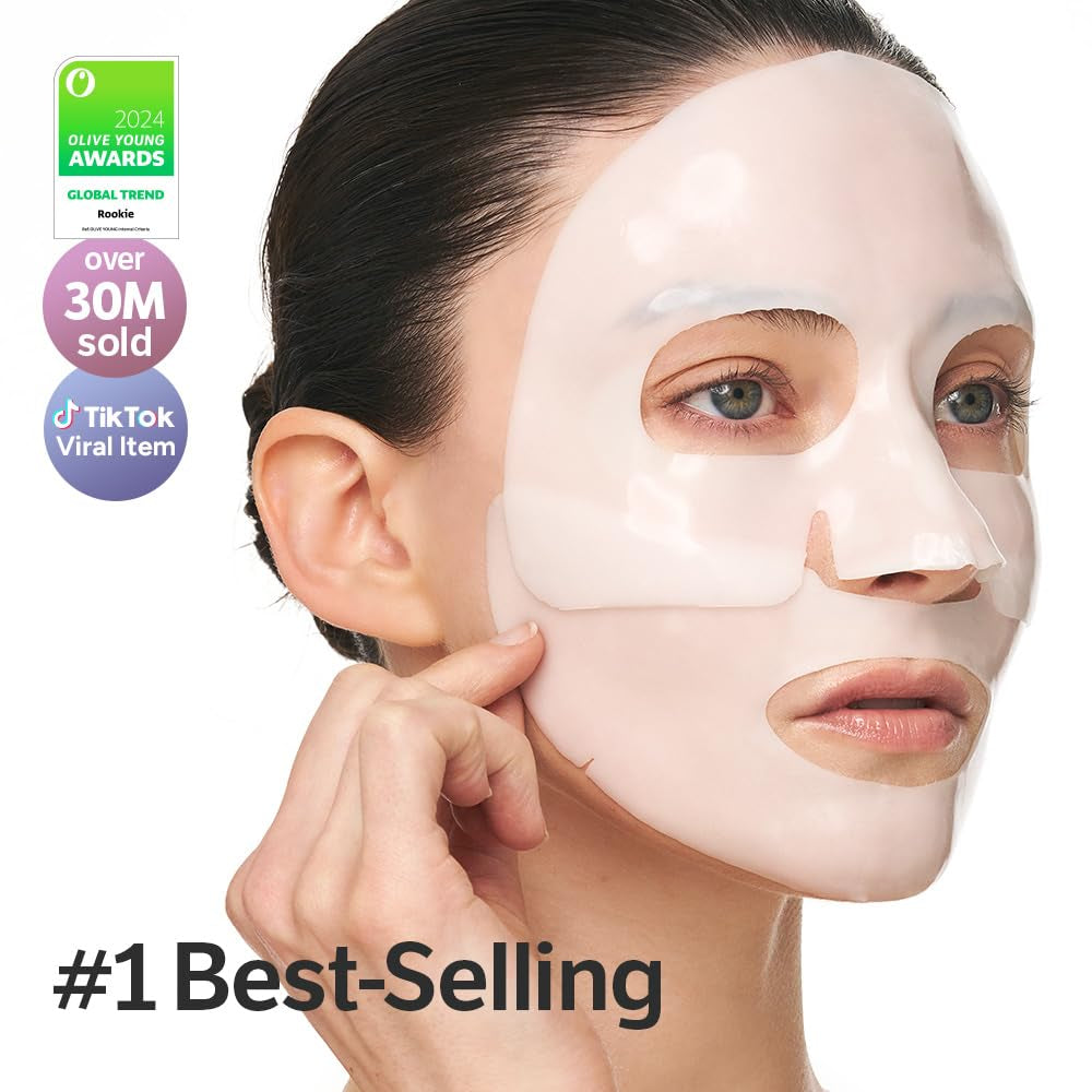 Deep Collagen Overnight Mask Hydrating Mask for Glass Skin, Wrinkle Care, Firming & Pore Refining 2,160,000PPB Collagen + 9 Peptides Korean Skincare, 4Ea, Gifts for Women
