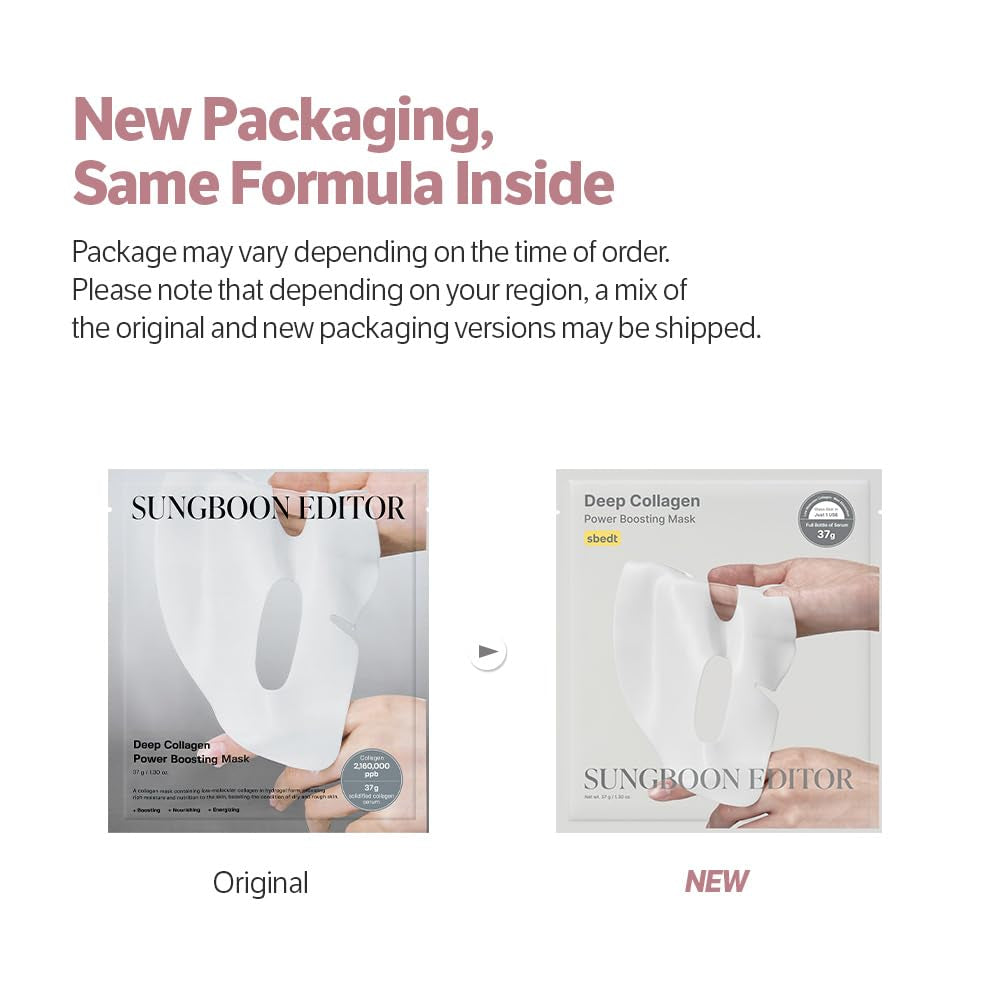 Deep Collagen Overnight Mask Hydrating Mask for Glass Skin, Wrinkle Care, Firming & Pore Refining 2,160,000PPB Collagen + 9 Peptides Korean Skincare, 4Ea, Gifts for Women