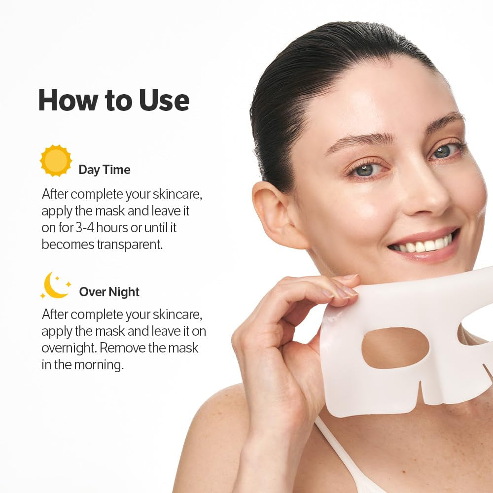 Deep Collagen Overnight Mask Hydrating Mask for Glass Skin, Wrinkle Care, Firming & Pore Refining 2,160,000PPB Collagen + 9 Peptides Korean Skincare, 4Ea, Gifts for Women