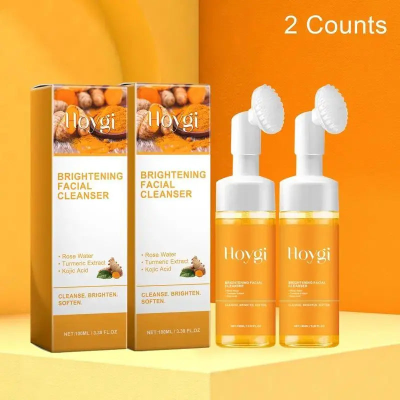 Turmeric Facial Cleanser, Deep Cleansing Facial Cleanser, Moisturizing Facial Cleanser, Improves Skin Texture, Hydrating Formula, Facial Skin Care Product, Facial Wash