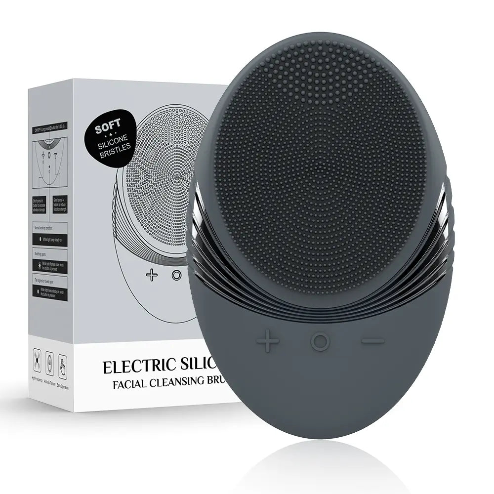 Electric Silicone Facial Cleansing Brush, USB Rechargeable Facial Massager, Facial Skin Care Tool for Men, Facial Cleansing Tools, Facial Cleaning Tool, Personal Care Appliances
