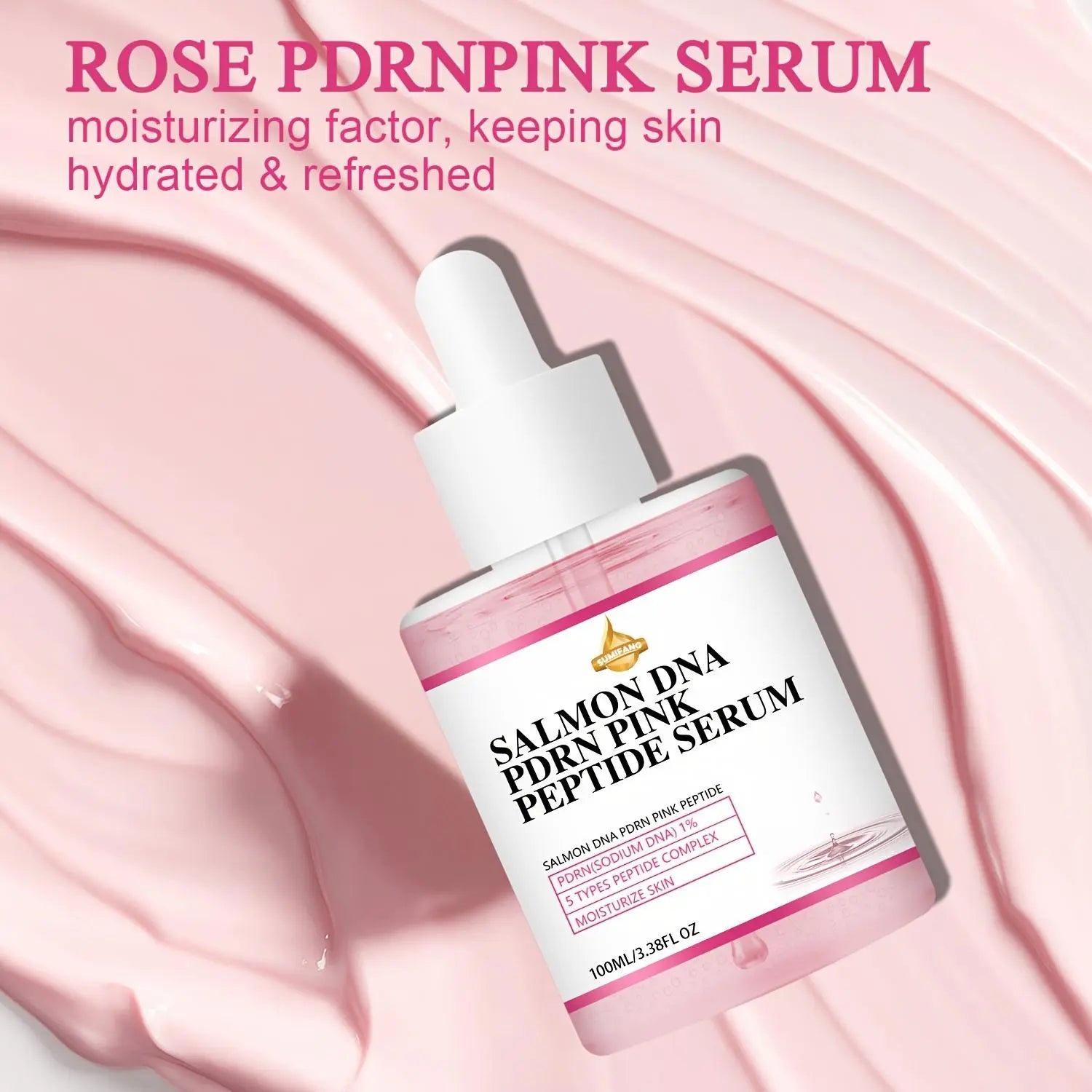 Salmon DNA Peptide Serum, Collagen Peptide Serum, Peptide Powerhouse Serum, Enhancing Serum, Booster Serum, Hydration Serum, Moisturizing Facial Serum, Hydrating Facial Essence, Face Lotion for Women & Men, Skin Care Product for Daily Use