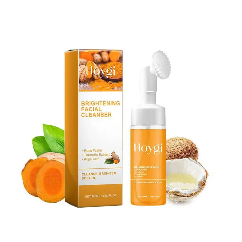 Turmeric Facial Cleanser, Deep Cleansing Facial Cleanser, Moisturizing Facial Cleanser, Improves Skin Texture, Hydrating Formula, Facial Skin Care Product, Facial Wash